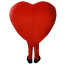 Giant Red Heart Mascot Costume