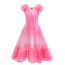 Girls Wicked Glinda Costume - Long Pink Dress Glinda Cosplay