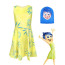 Inside Out Joy Costume - Yellow Dress Mask Set Joy Cosplay