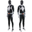 Mighty Morphin Power Rangers Black Ranger Zack Taylor Costume - Bodysuit Mask Set Black Ranger Zack Taylor Cosplay