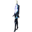 Marvel Future Fight Domino Neena Thurman Costume - Black White Blue Bodysuit Domino Cosplay