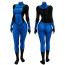 Female Invincible Omni-Mark Costume - Blue Black Bodysuit Omni Mark Cosplay
