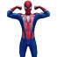Spider-Man 2 Advanced Default Suit Costume - Red Blue Bodysuit Mask Spider Man Cosplay