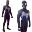Spider-Man Symbiote Venom Costume - Black Muscle Pattern Bodysuit Mask Venom Cosplay