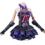 Naraka: Bladepoint Tessa Costume - Black Purple Mini Dress Tessa Cosplay
