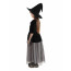 Girls Witch Costume - Grey Dress Hat Set Witch Cosplay