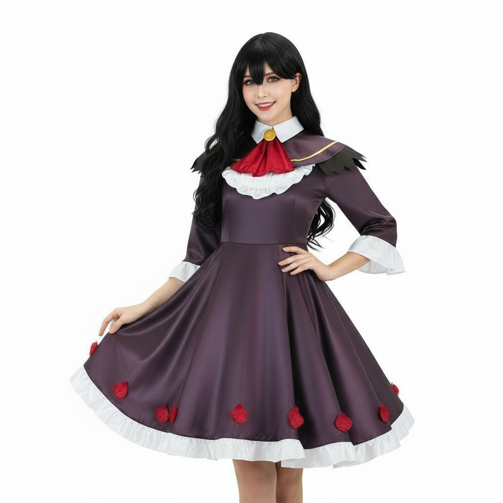 Puella Magi Madoka Magica Homura Akemi Costume - Purple Dress Homura Akemi Cosplay