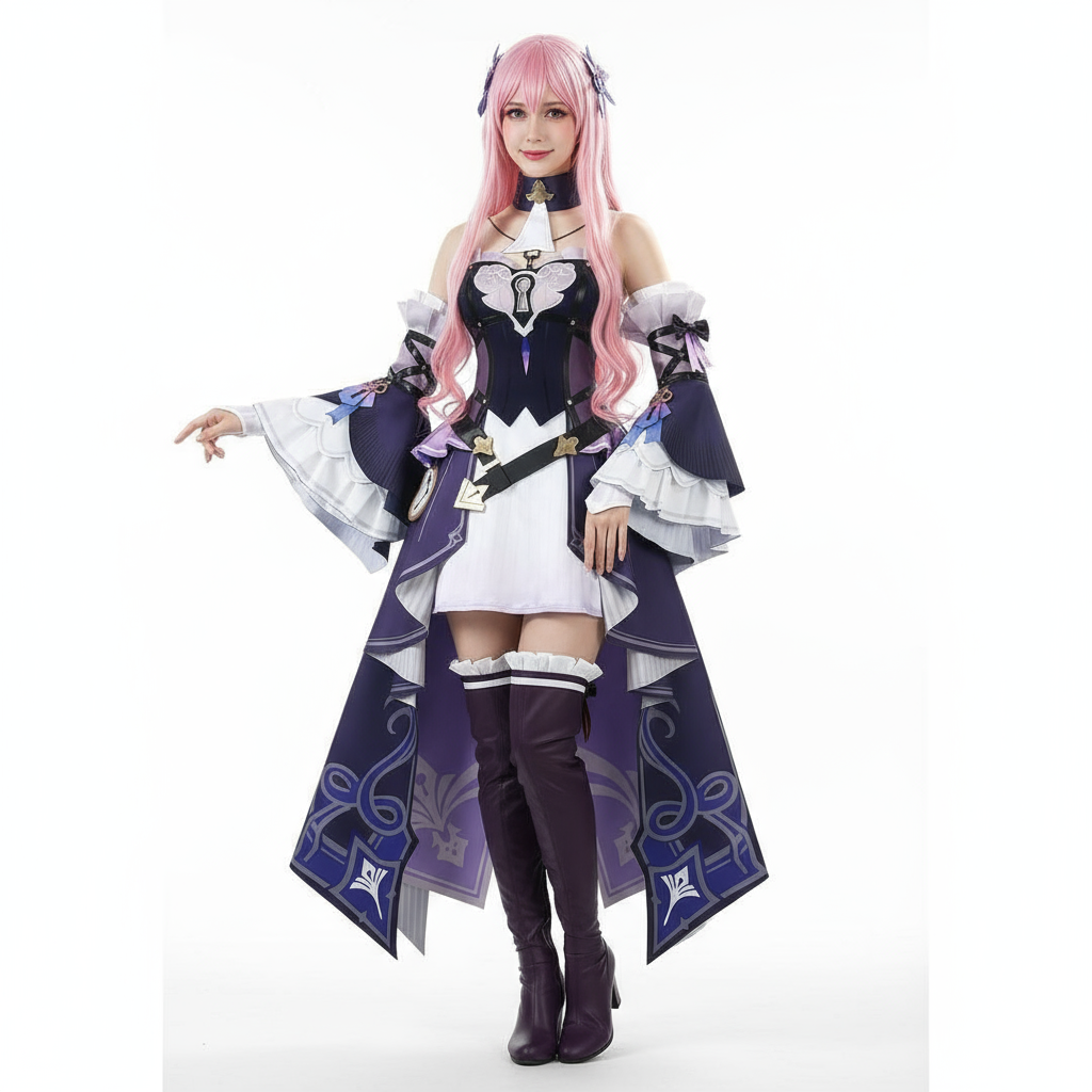 Honkai Star Rail Herta Costume - Purple White Dress Herta Cosplay
