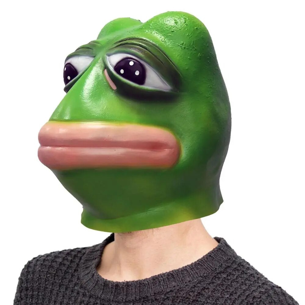 Pepe The Frog Mask - Pepe The Frog Cosplay Costume Mask Prop