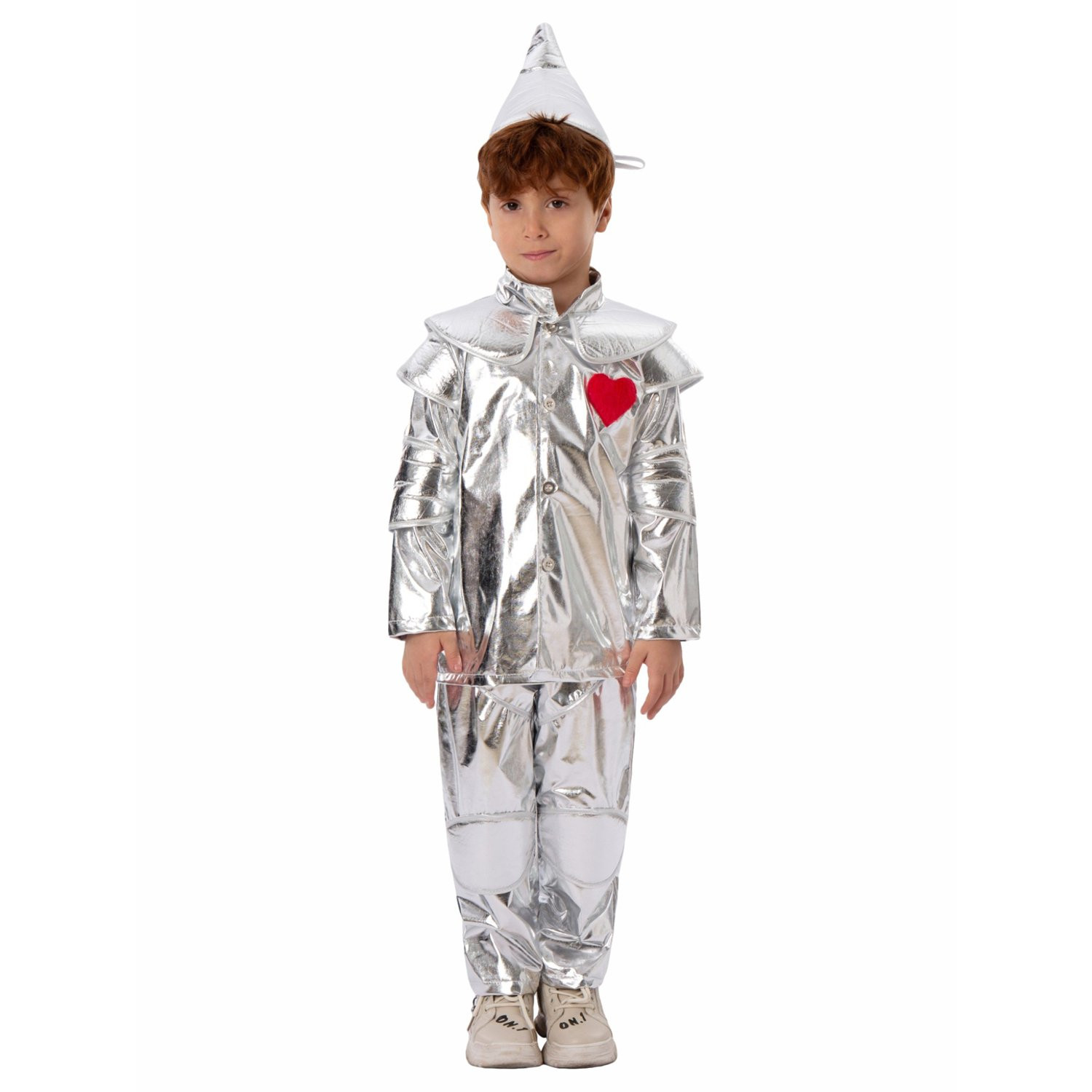 Boys Wizard of Oz Tin Man Costume - Pants Shirt Hat Tin Man Cosplay
