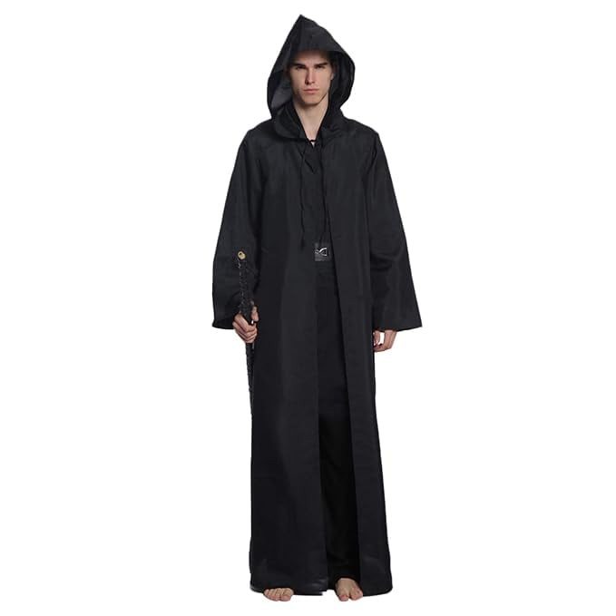 Star Wars Jedi Costume - Black Robe Jedi Cosplay