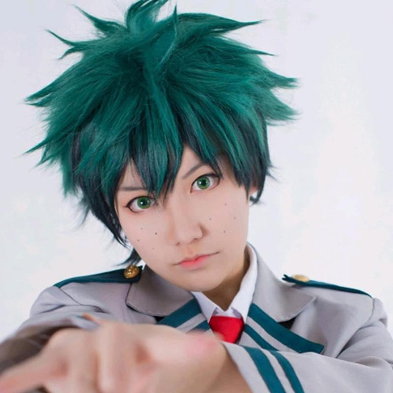 Deku Izuku Midoriya Wig My Hero Academia Cosplay Costume