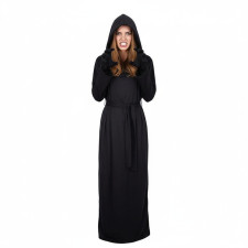 Black Masked Ghost Costume - Robe Mask Gloves Set Ghost Cosplay