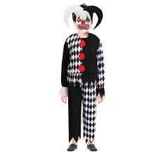 Evil Jester Costume - Bodysuit Hat Evil Jester Cosplay