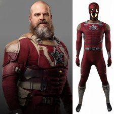 Thunderbolts Red Guardian Costume - Bodysuit Mask Red Guardian Cosplay