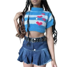 Winx Club Bloom Costume - Blue Shirt Skirt Set Bloom Cosplay