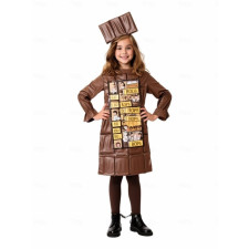 Kids Charlie and the Chocolate Factory 2005 Chocolate Bar Costume - Dress Chocolate Bar Cosplay