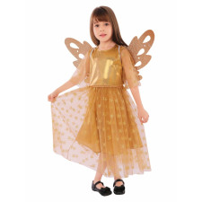 Kids Fairy Costume - Gold Dress Set Fairy Cosplay