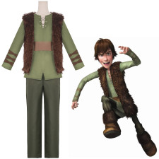 How To Train Your Dragon Hiccup Costume - Shirt Pants Vest Set Hiccup Cosplay