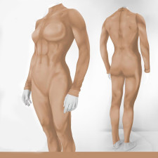 Woman Muscle Suit Costume - Chai Bodysuit Women's Muscle Suit Cosplay