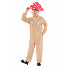 Kids Mushroom Costume - Brown Suit Mask Set Mushroom Cosplay