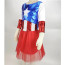 Marvel Avengers Metallic American Dream Captain America Tutu Dress Girls Costume