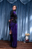 Halloween Masquerade Ball Fancy Evil Queen Purple Dress Costume