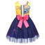 Girls K-Pop Demon Hunters Rumi Costume - Yellow Blue Tutu Dress Rumi Cosplay