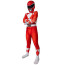 Mighty Morphin Power Rangers Red Ranger Costume - Bodysuit Mask Set Red Ranger Cosplay