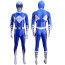 Power Rangers Blue Ranger Sentai Costume - Bodysuit with Belt Pattern Bodysuit Blue Power Ranger Cosplay