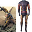 X-Men Sabretooth Costume - Brown Yellow Bodysuit Sabretooth Cosplay