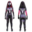 Marvel Comics Spider-Gwen Symbiote Black Costume - Black Purple Bodysuit Hood Spider-Gwen Cosplay