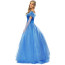 New Cinderella Blue Dress Cosplay Costume