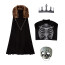 Boys Skeleton Knight Costume - Robe Shirt Mask Skeleton Knight Cosplay