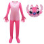 Girls Lilo and Stitch Angel Costume - Pink Bodysuit Mask Set Angel Cosplay