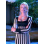 The Mask Tina Carlyle Costume - Striped Dress Tina Carlyle Cosplay