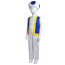 Super Mario Bros Blue Toad Costume - Pants Vest Hat Set Toad Cosplay