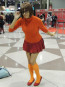 Scooby-Doo Velma Dinkley Costume - Orange Turtleneck Skirt Set Velma Dinkley Cosplay