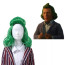 Wonka Oompa Loompa Wig - Oompa Loompa Cosplay Costume Wig Prop