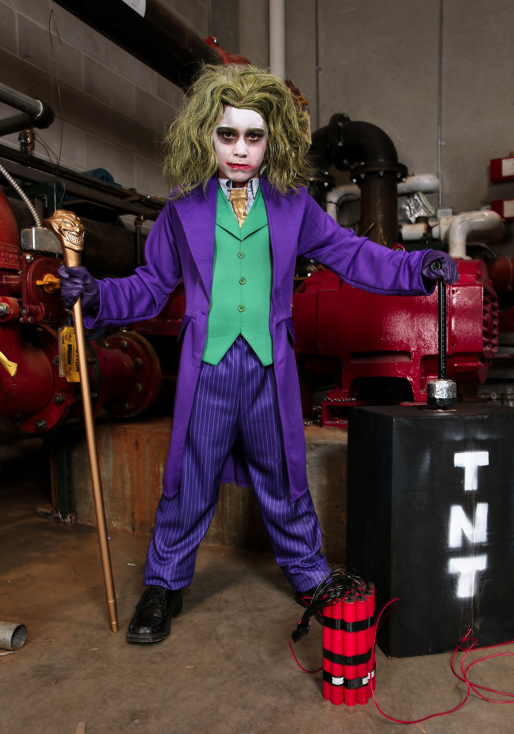 Kids Batman Dark Knight Joker Costume - Joker Cosplay