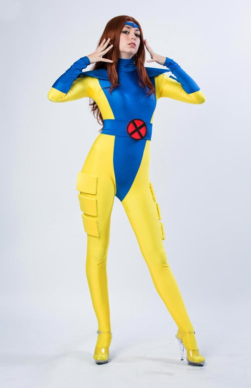 X-Men 97 Jean Grey Costume - Metallic Bodysuit Jean Grey Cosplay