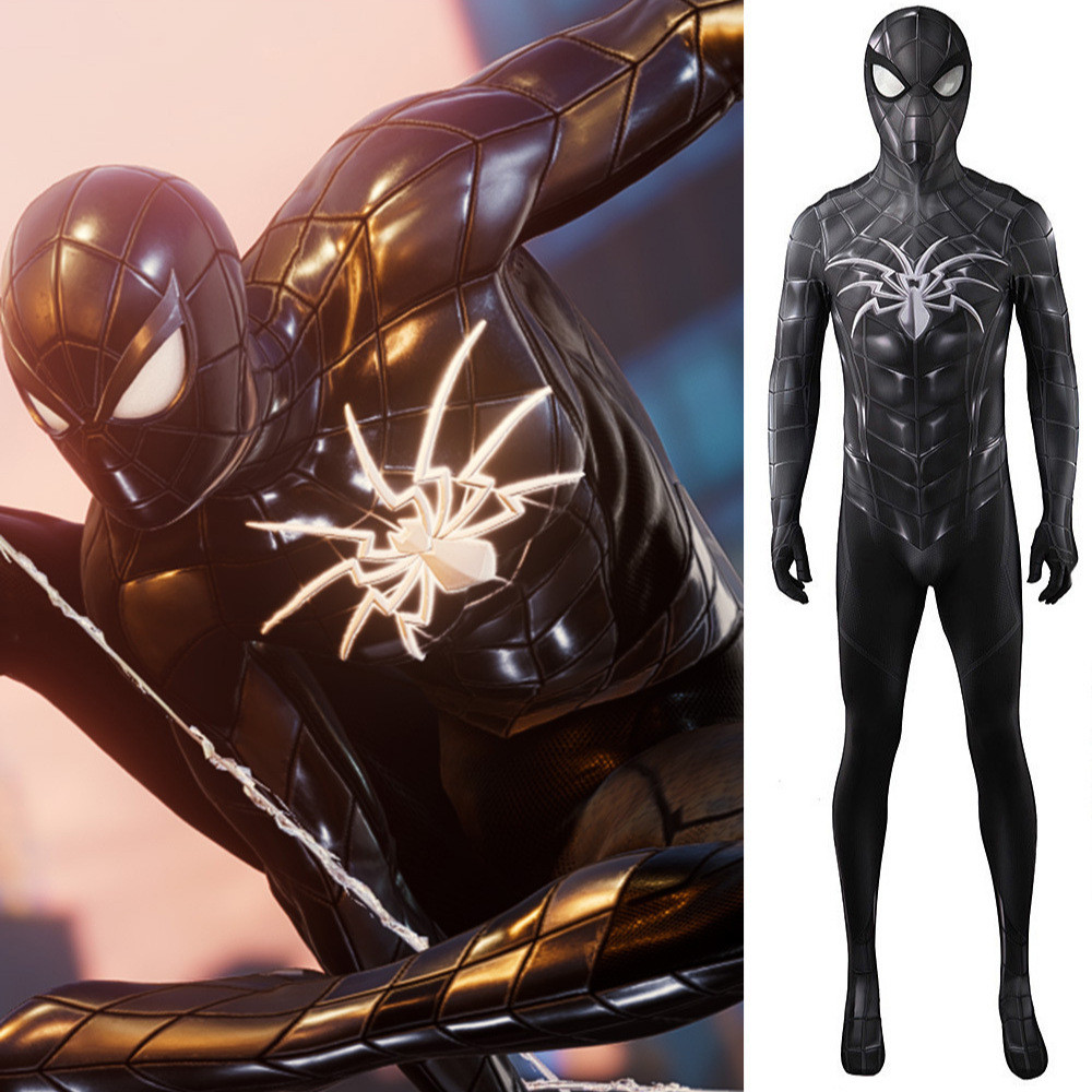 Spider-Man 2 Black MK IV Spider-Armor Suit Costume - Bodysuit Black MK IV Spider-Armor Suit Cosplay
