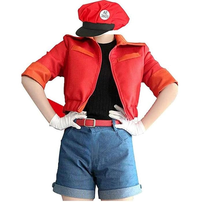 Cells At Work Red Blood Cells Costume - Deluxe Red Blood Cells Cosplay Full Set