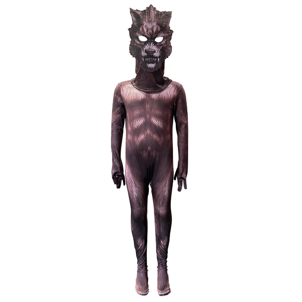 Werewolf Costume - Bodysuit Mask Set Werewolf Cosplay