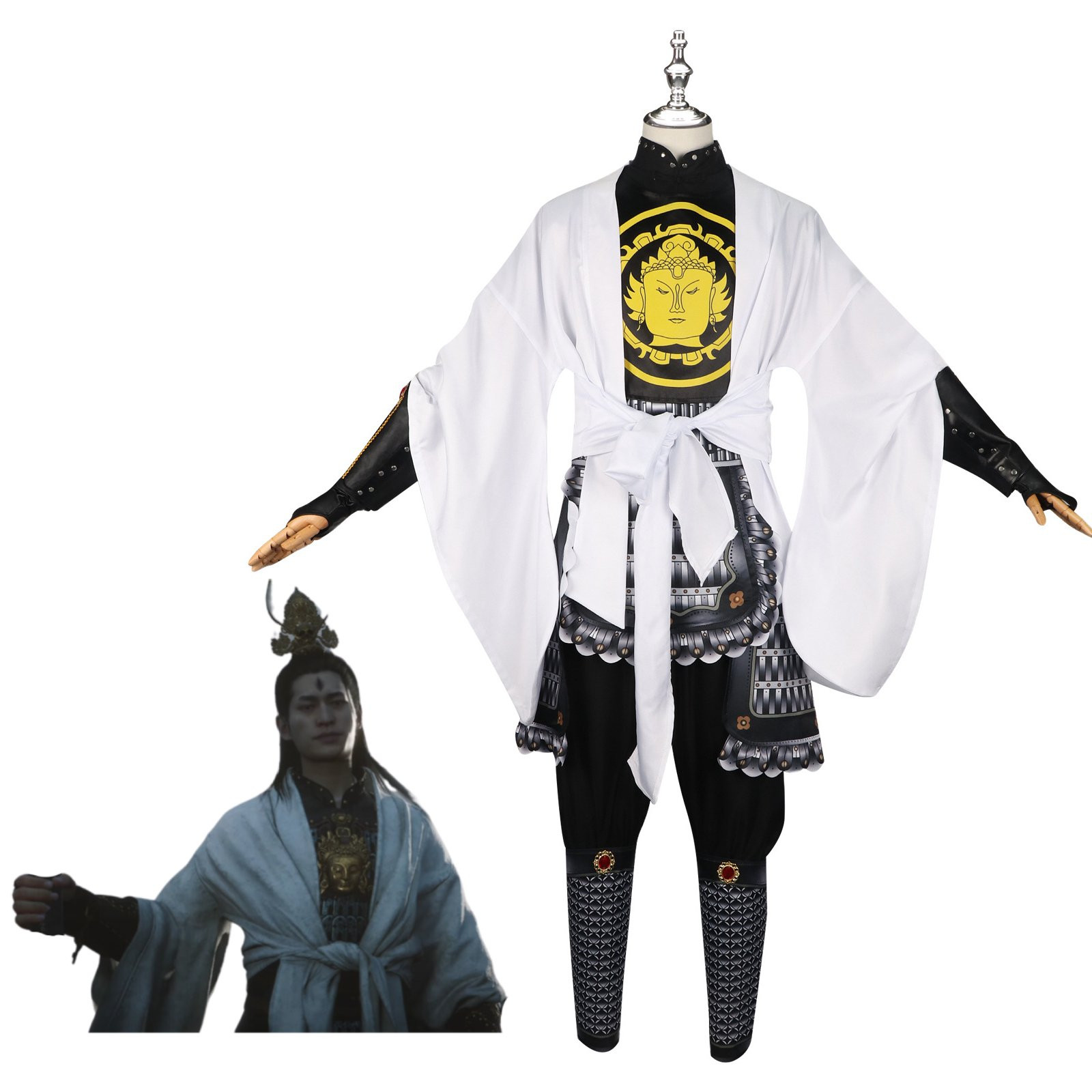 Black Myth: Wukong Yang Jian Costume - Coat Pants Set Yang Jian Cosplay