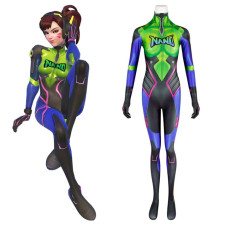 Overwatch D.Va Nano Cola Skin Costume - Bodysuit D.Va Nano Cola Skin Cosplay
