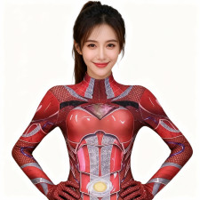 Power Rangers Red Ranger Sentai Costume - Bodysuit Red Power Ranger Cosplay