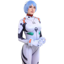 Neon Genesis Evangelion Rei Ayanami Costume - White Bodysuit Rei Ayanami Cosplay
