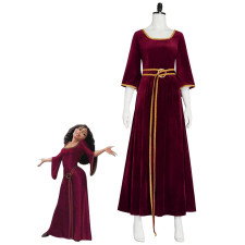 Tangled Mother Gothel Costume - Red Dress Mother Gothel Cosplay