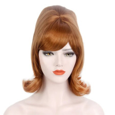 Adele Wig - Medium Wavy Bun And Bangs Wig Adele Cosplay Costume